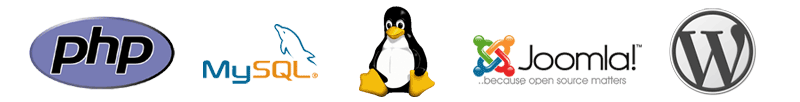 PHP, MySQL, Linux, Joomla, WordPRess